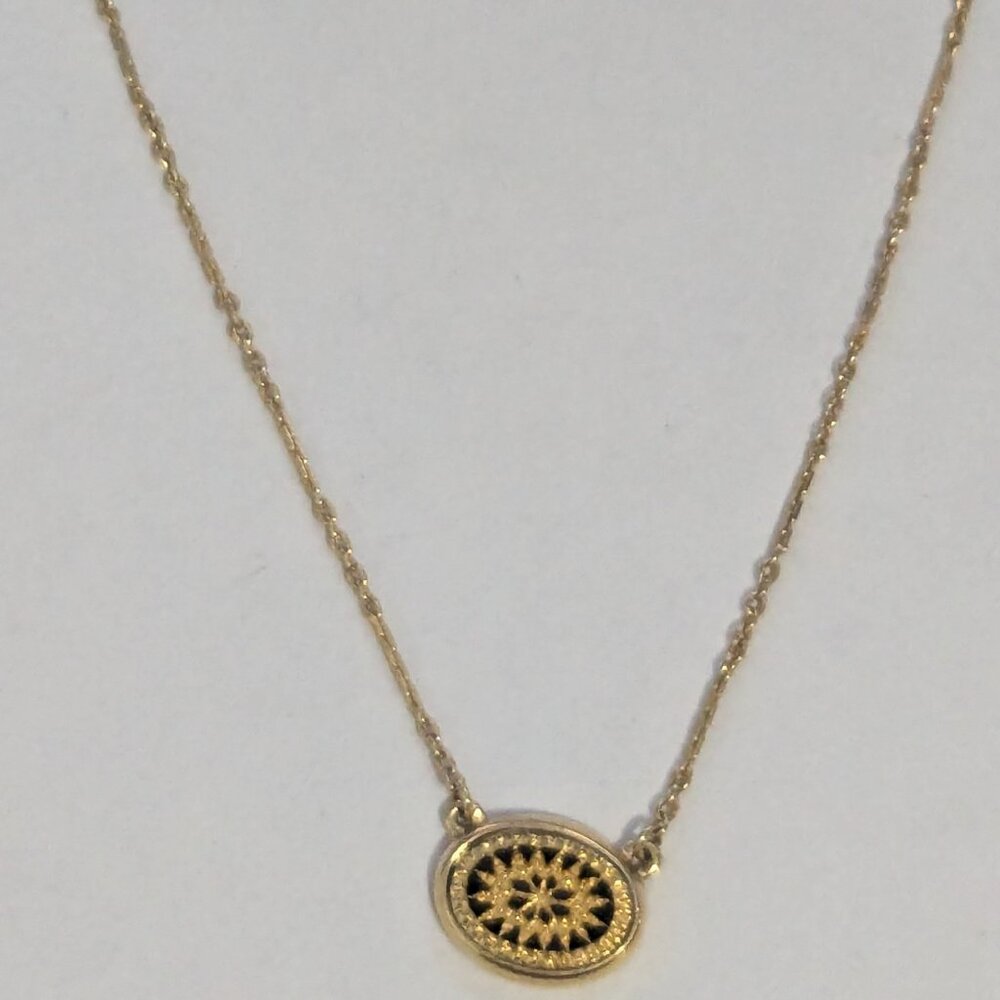Vintage AVON Dainty Gold Tone Snow Fantasy Necklace